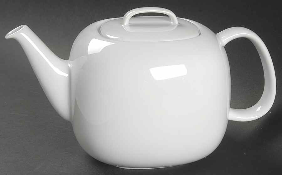 Moon White Teapot & Lid by Rosenthal - Continental-1