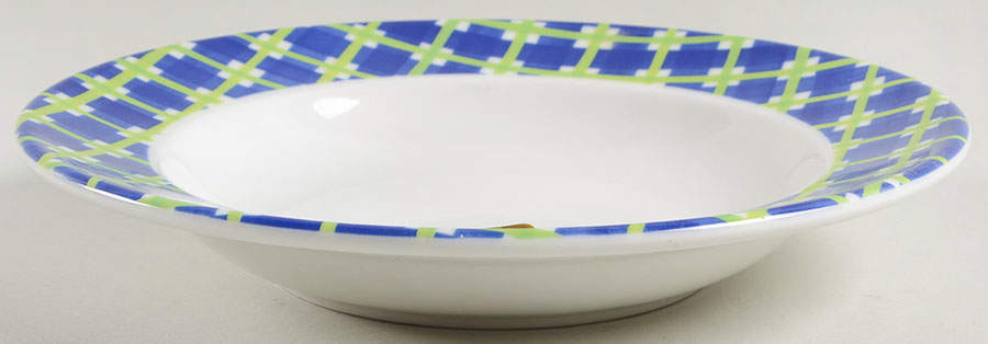 Trellis Blue Large Rim Soup Bowl by Rosenthal - Continental-1