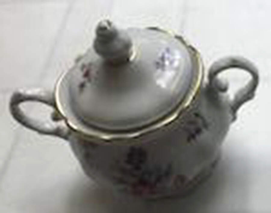 Garden Flower Sugar Bowl & Lid by Royal Heidelberg-1