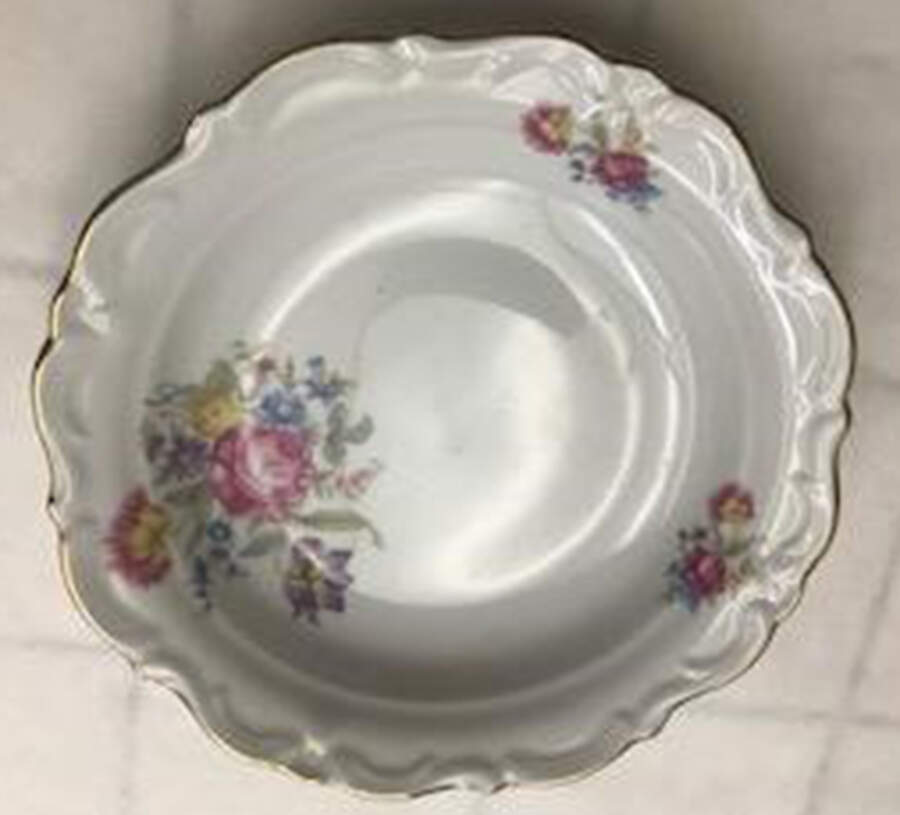 Garden Flower Rim Soup Bowl by Royal Heidelberg-1