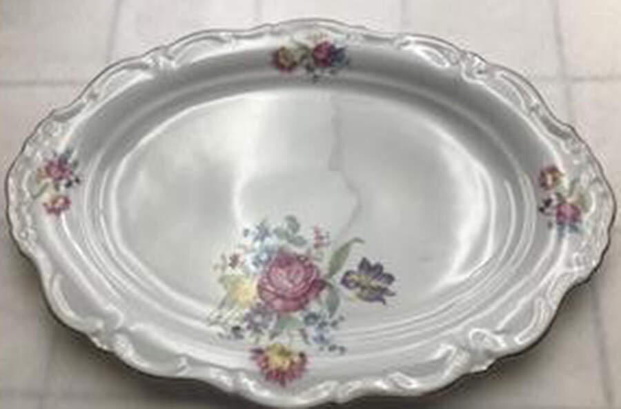 Garden Flower 15" Oval Serving Platter by Royal Heidelberg-1