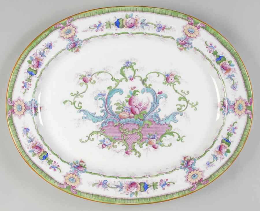 L7058 19" Oval Serving Platter by Royal Cauldon-1