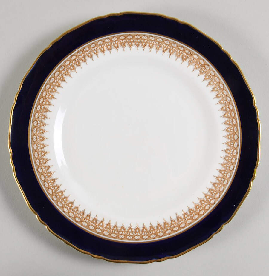 Admiration Blue Salad Plate by Royal Worcester-1