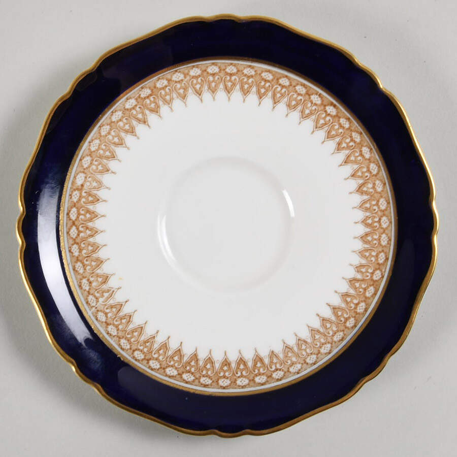Admiration Blue Saucer by Royal Worcester-1