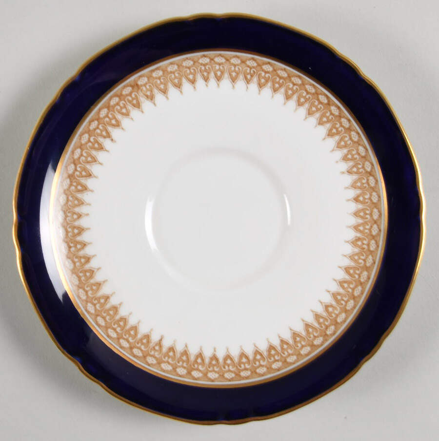 Admiration Blue Saucer for Cream Soup Bowl by Royal Worcester-1