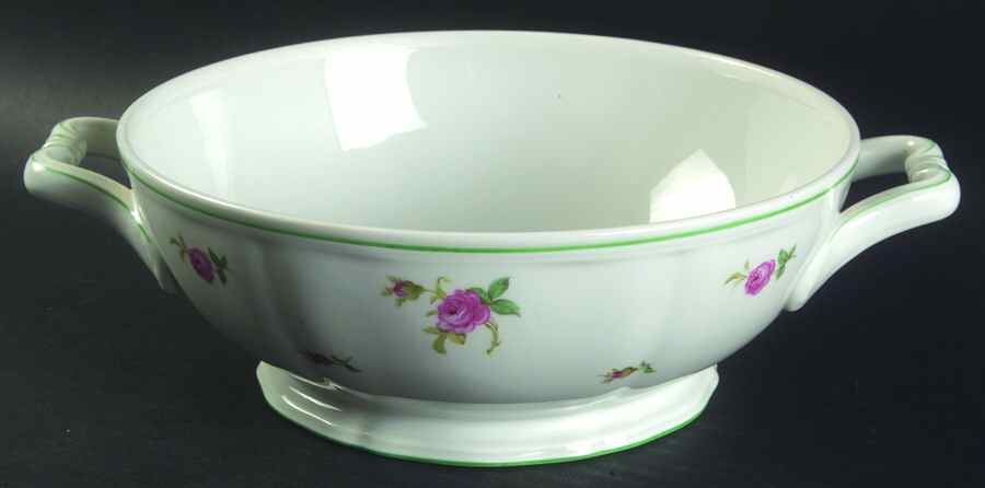 2820 (Chippendale, Green Trim) Round Vegetable No Lid by Rosenthal - Continental-1
