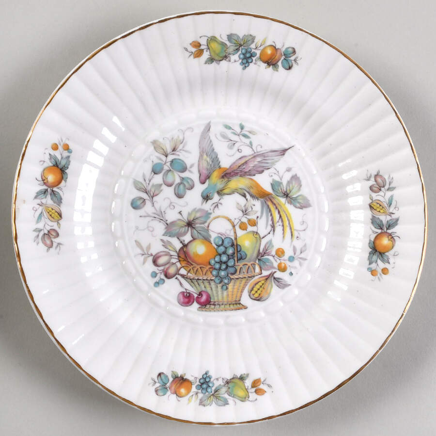 Bird and Fruit Salad Plate by Royal Tara-1