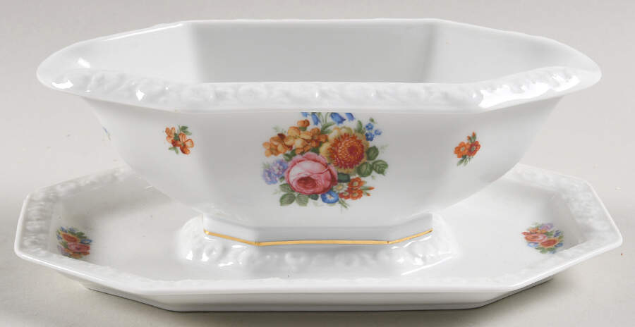 R674 Gravy Boat with Attached Underplate by Rosenthal - Continental-1
