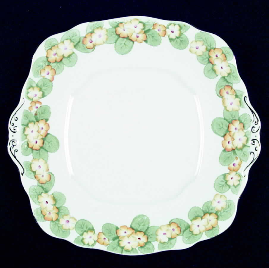 Primrose Yellow Handled Cake Plate by Royal Albert-1