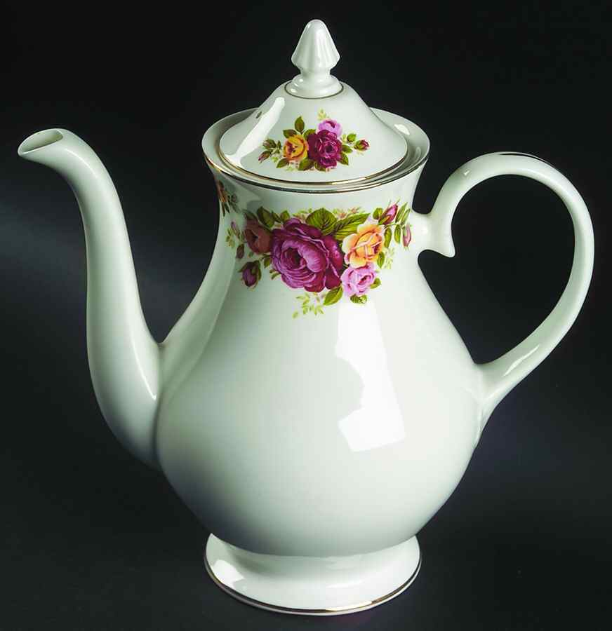 RNG1 Coffee Pot & Lid by Rose of England-1