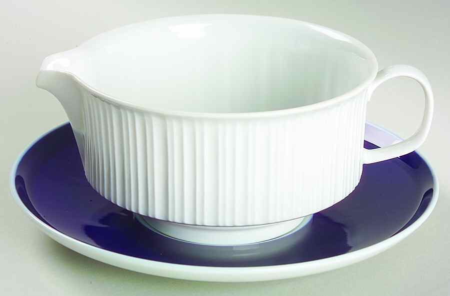 Secunda Cobalt Gravy Boat & Underplate by Rosenthal - Continental-1