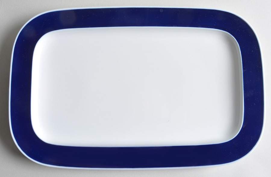 Secunda Cobalt 13" Oval Serving Platter by Rosenthal - Continental-1