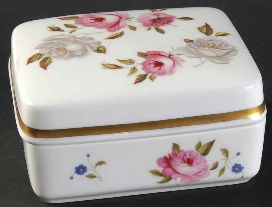 Marissa Cigarette Box & Lid by Royal Worcester-1