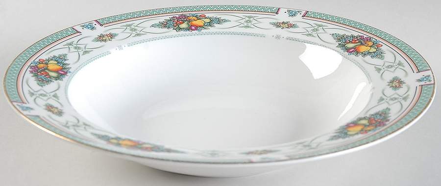 Fruit Fantasy Large Rim Soup Bowl by Retroneu-1