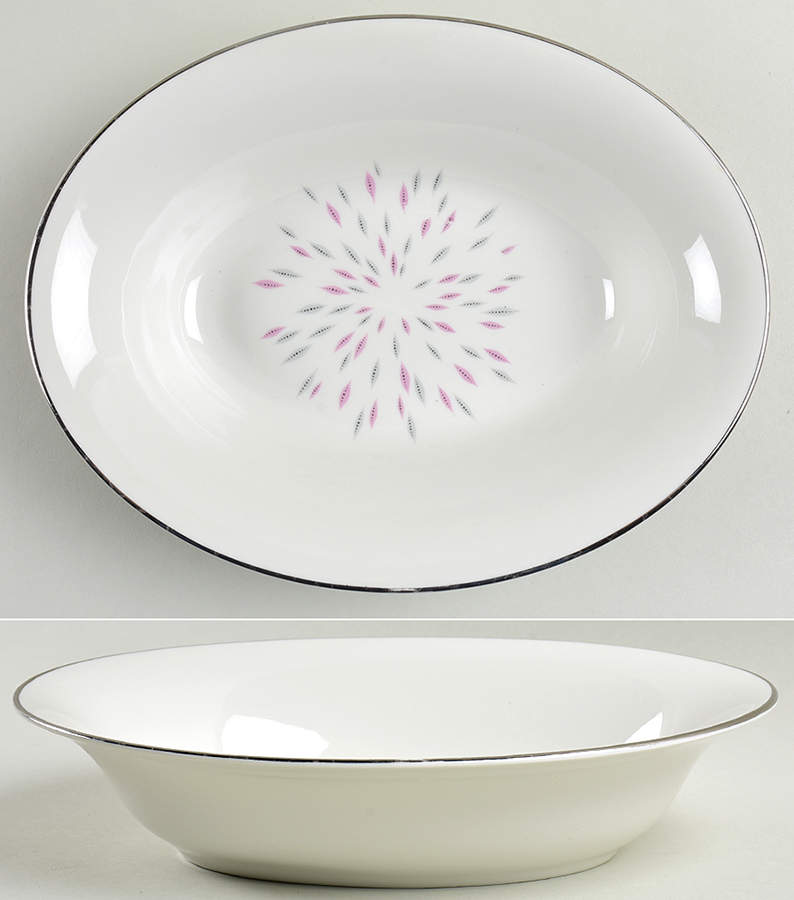 Soiree 10" Oval Vegetable Bowl by Royal Chatham-1
