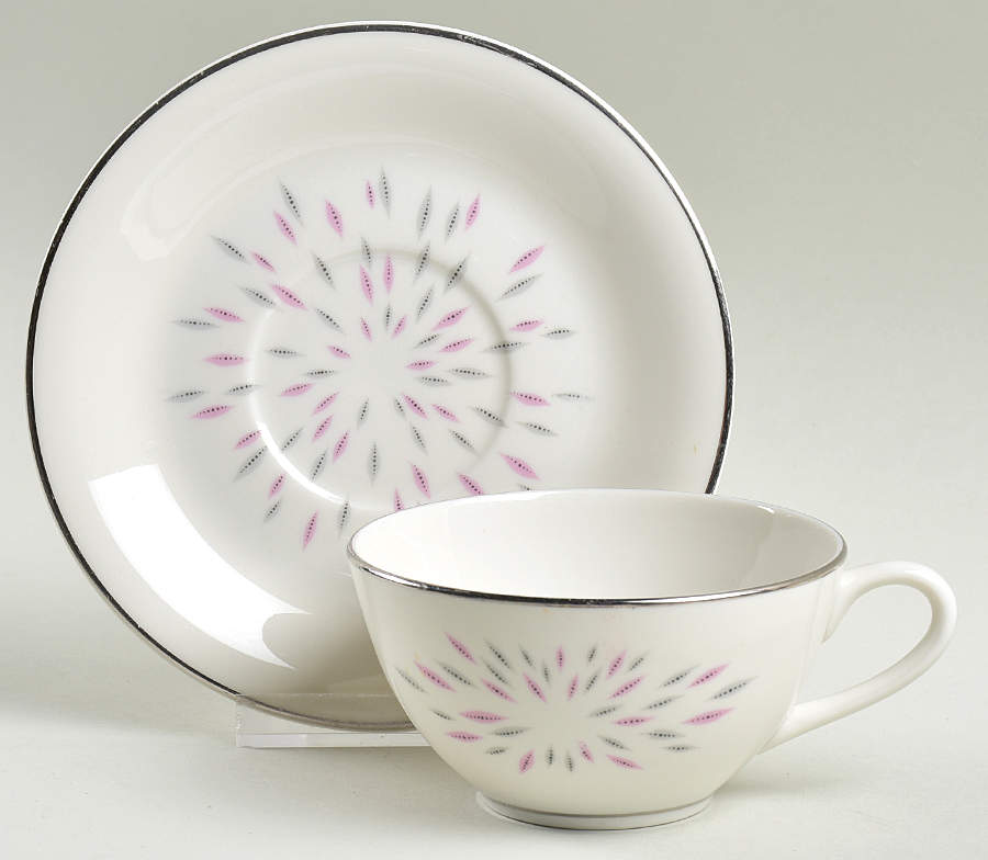 Soiree Flat Cup & Saucer Set by Royal Chatham-1