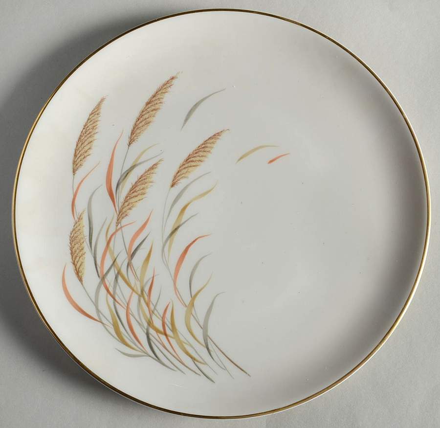 Golden Wheat Salad Plate by Royal Chatham-1