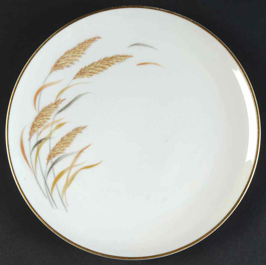 Golden Wheat Bread & Butter Plate by Royal Chatham-1