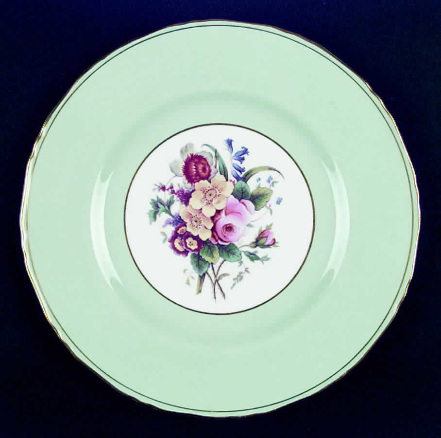 Z2276 Green Dinner Plate by Royal Worcester-1