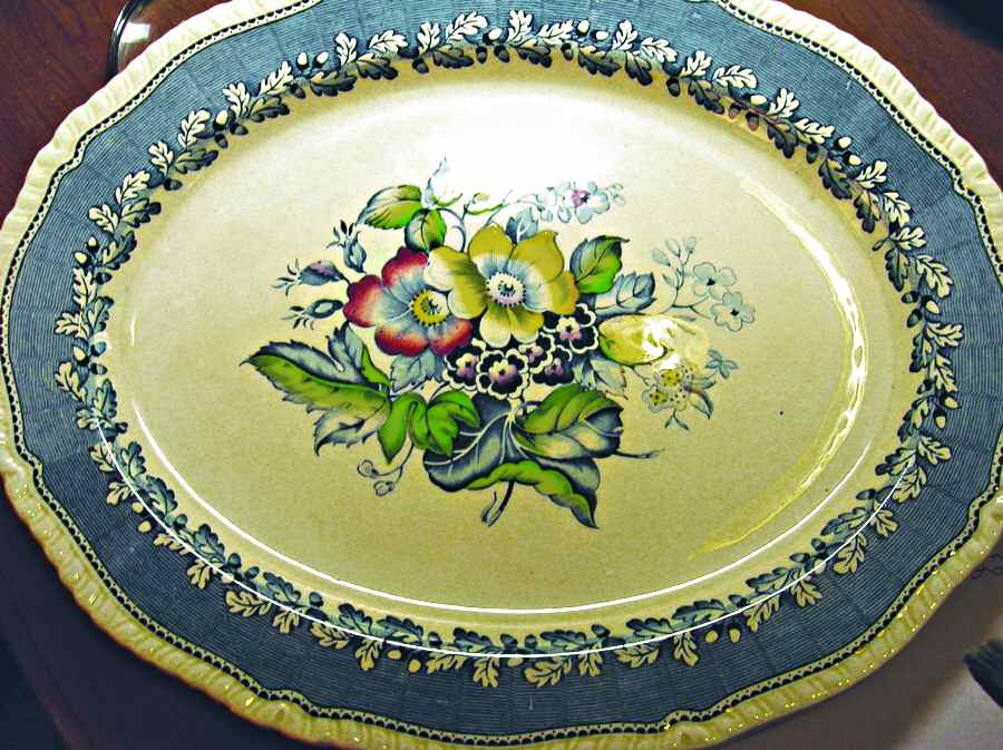 876 14" Oval Serving Platter by Ridgway (Ridgways)-1