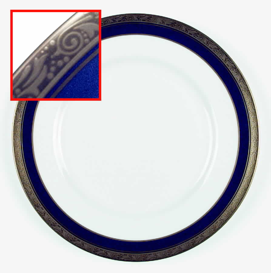 Davenham Cobalt Dinner Plate by Royal Worcester-1