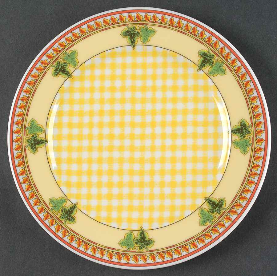 Ivy Leaves Passion Yellow Salad/Dessert Plate by Rosenthal - Continental-1