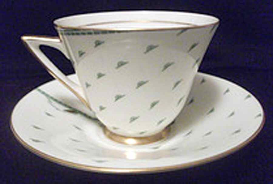 Yvonne Footed Cup & Saucer Set by Royal Doulton-1