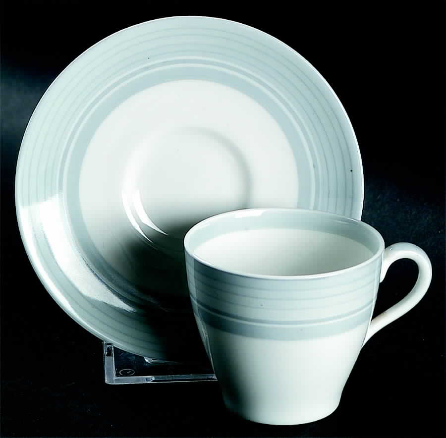 H4222 Flat Demitasse Cup & Saucer Set by Royal Doulton-1