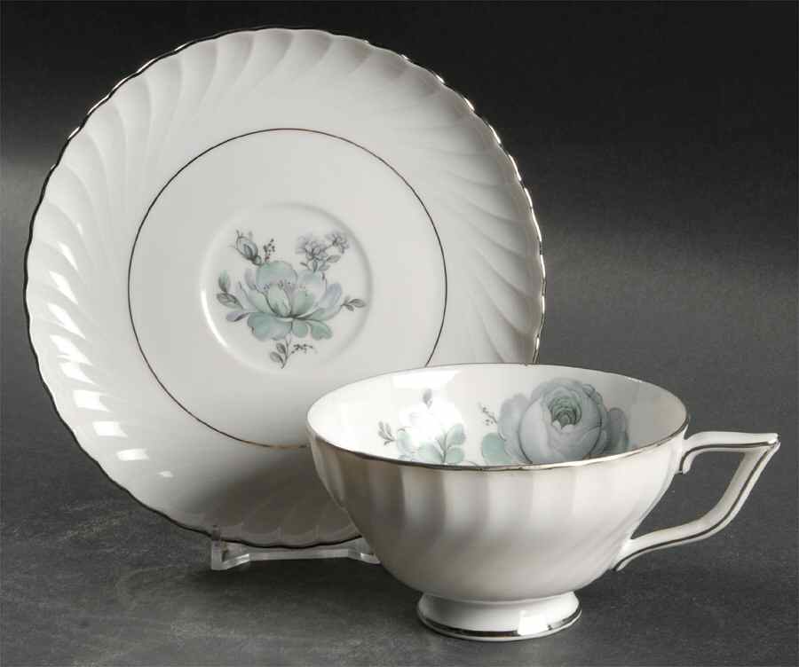 ROT153 Footed Cup & Saucer Set by Royal Tettau-1