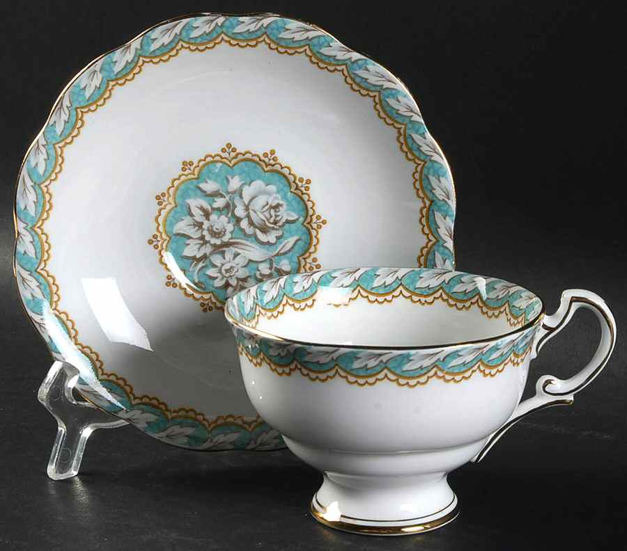 Fascination Footed Cup & Saucer Set by Royal Standard-1