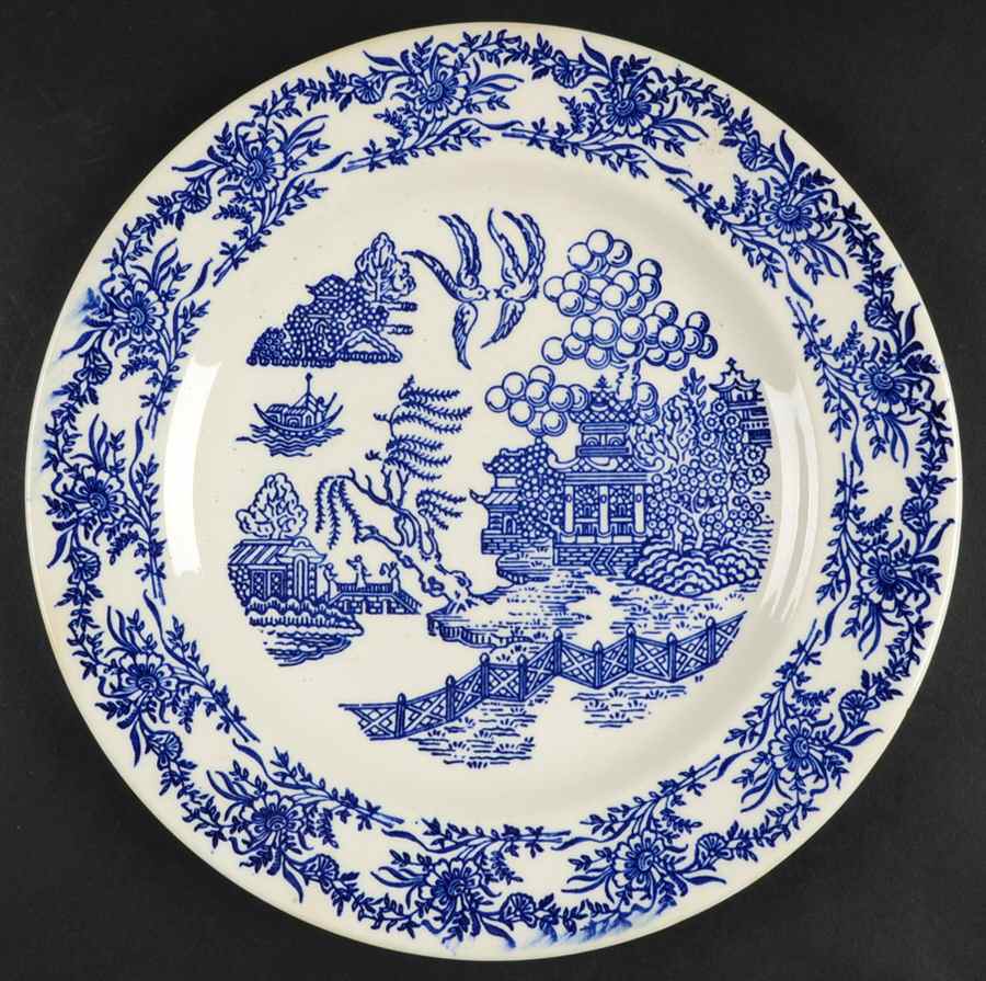 RYL92 Blue Dinner Plate by Royal (USA)-1