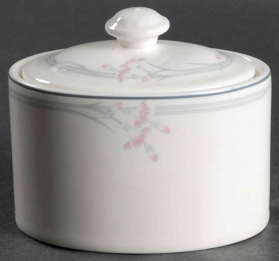 Carnation (Hotelware) Mini Sugar Bowl & Lid by Royal Doulton-1