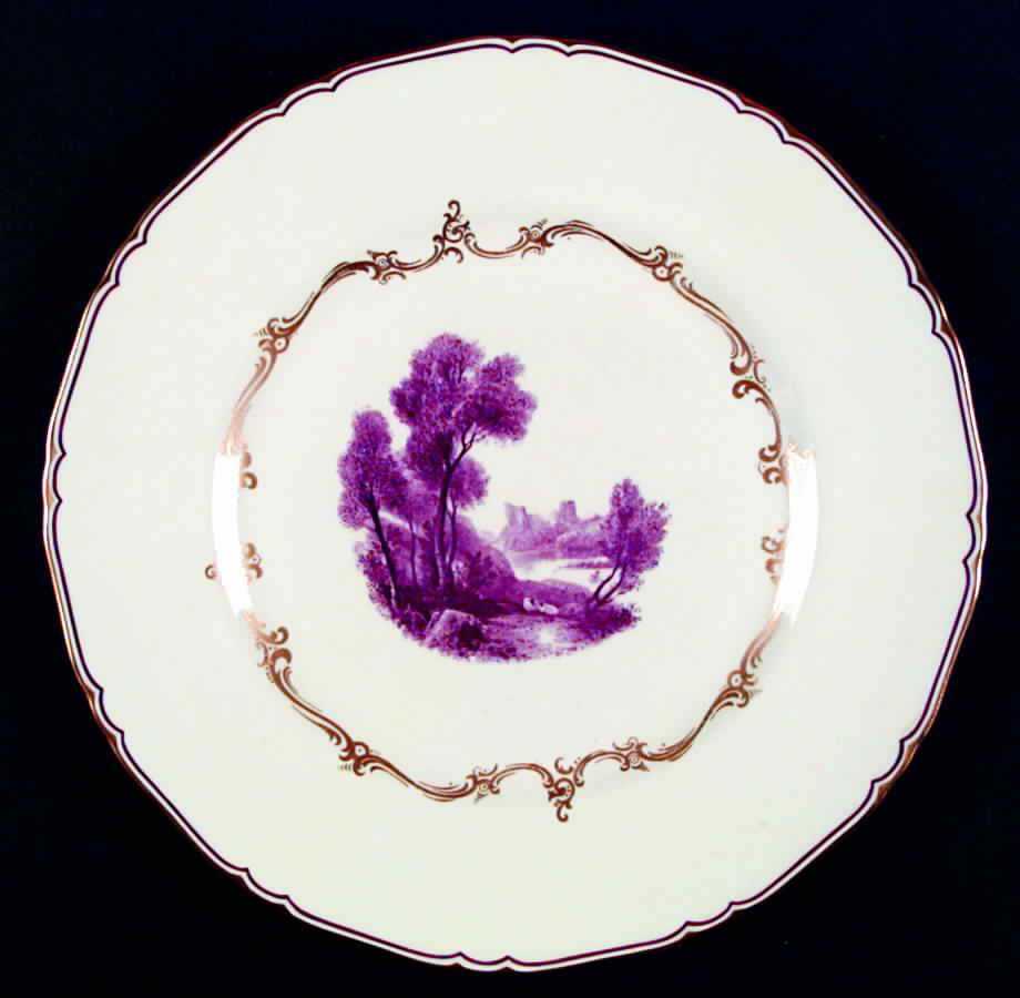 The Chamberlain Purple (No #) Dinner Plate by Royal Worcester-1