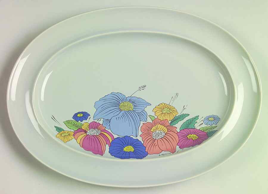 Jardin 13" Oval Serving Platter by Rosenthal - Continental-1