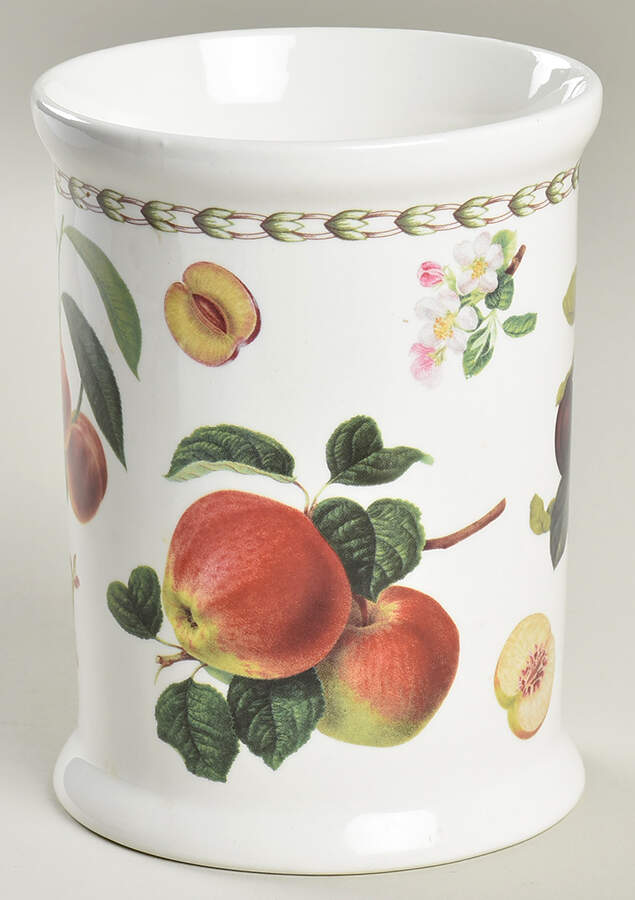 Hooker's Fruit (Bone, Not Made in England) Coffee Canister No Lid by Rosina-Queens-1