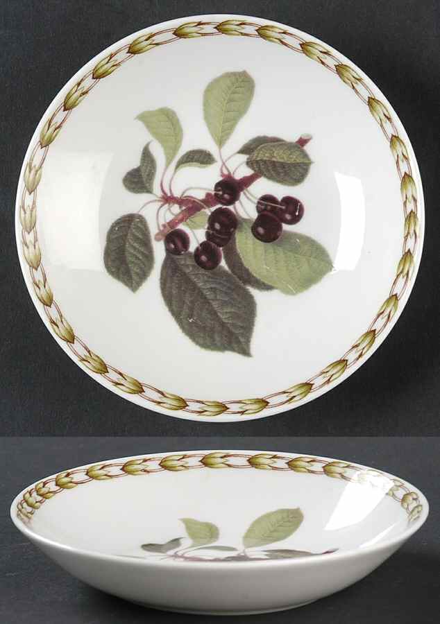 Hooker's Fruit (Bone, Not Made in England) Fruit/Dessert (Sauce) Bowl by Rosina-Queens-1