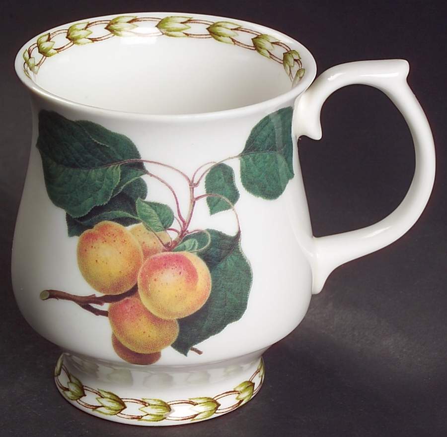 Hooker's Fruit (Bone, Not Made in England) Footed Mug by Rosina-Queens-1