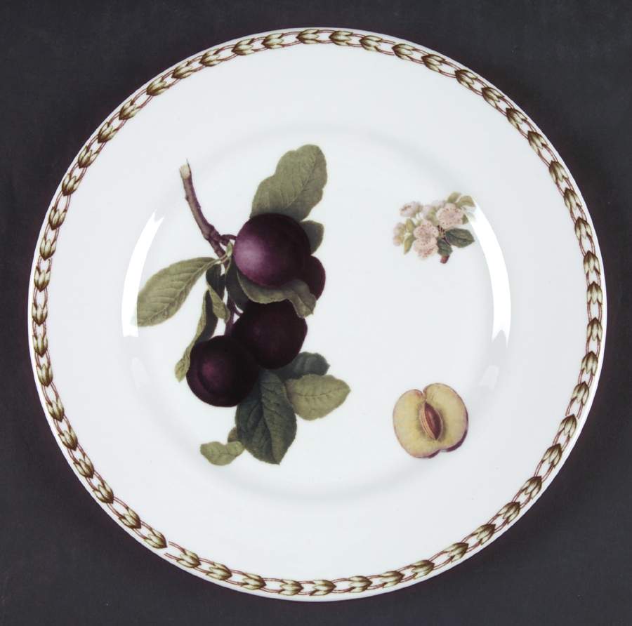 Hooker's Fruit (Bone, Not Made in England) Salad/Dessert Plate by Rosina-Queens-1