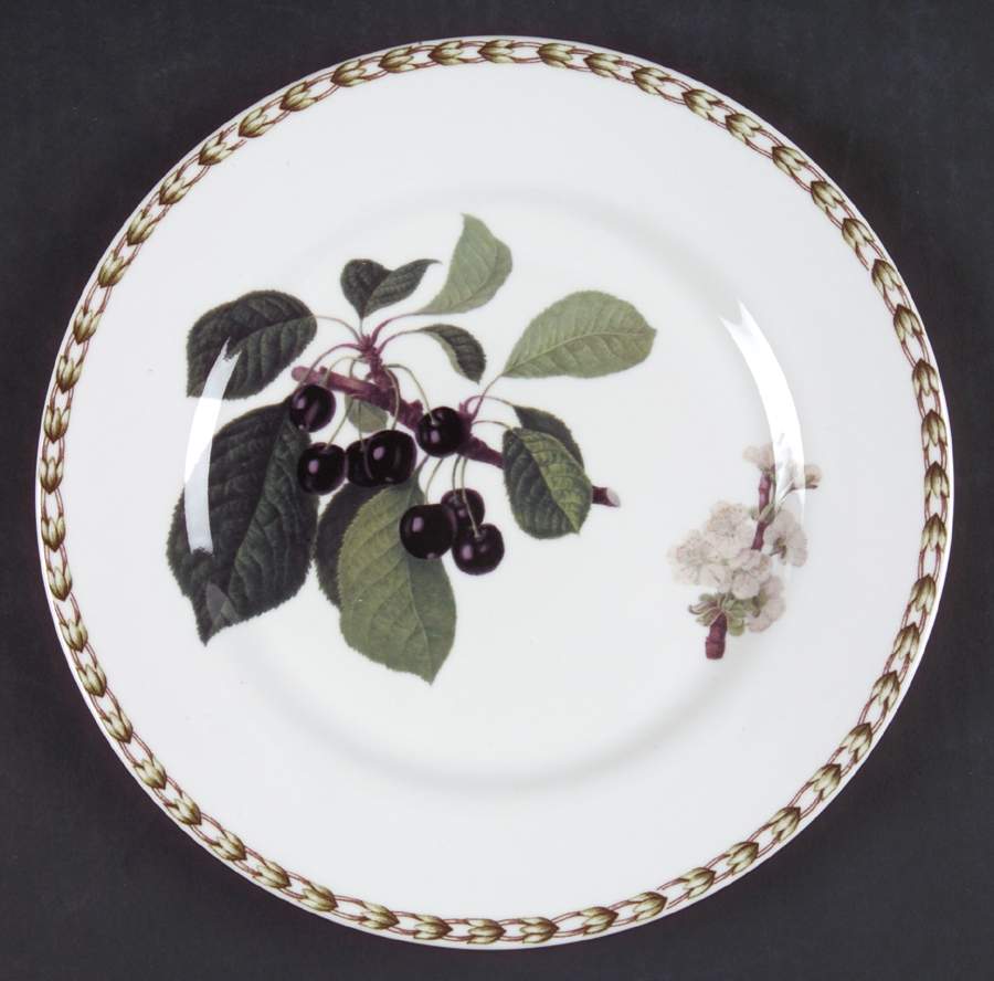 Hooker's Fruit (Bone, Not Made in England) Salad/Dessert Plate by Rosina-Queens-1