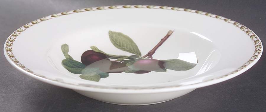 Hooker's Fruit (Bone, Not Made in England) Rim Soup Bowl by Rosina-Queens-1