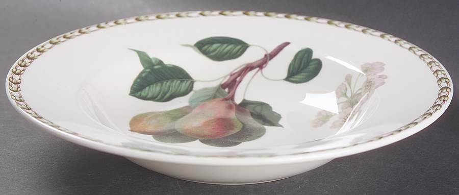 Hooker's Fruit (Bone, Not Made in England) Rim Soup Bowl by Rosina-Queens-1