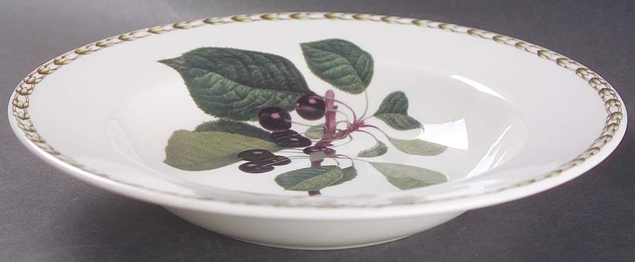 Hooker's Fruit (Bone, Not Made in England) Rim Soup Bowl by Rosina-Queens-1