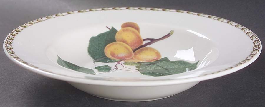 Hooker's Fruit (Bone, Not Made in England) Rim Soup Bowl by Rosina-Queens-1