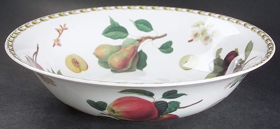 Hooker's Fruit (Bone, Not Made in England) 9" Round Vegetable Bowl by Rosina-Queens-1