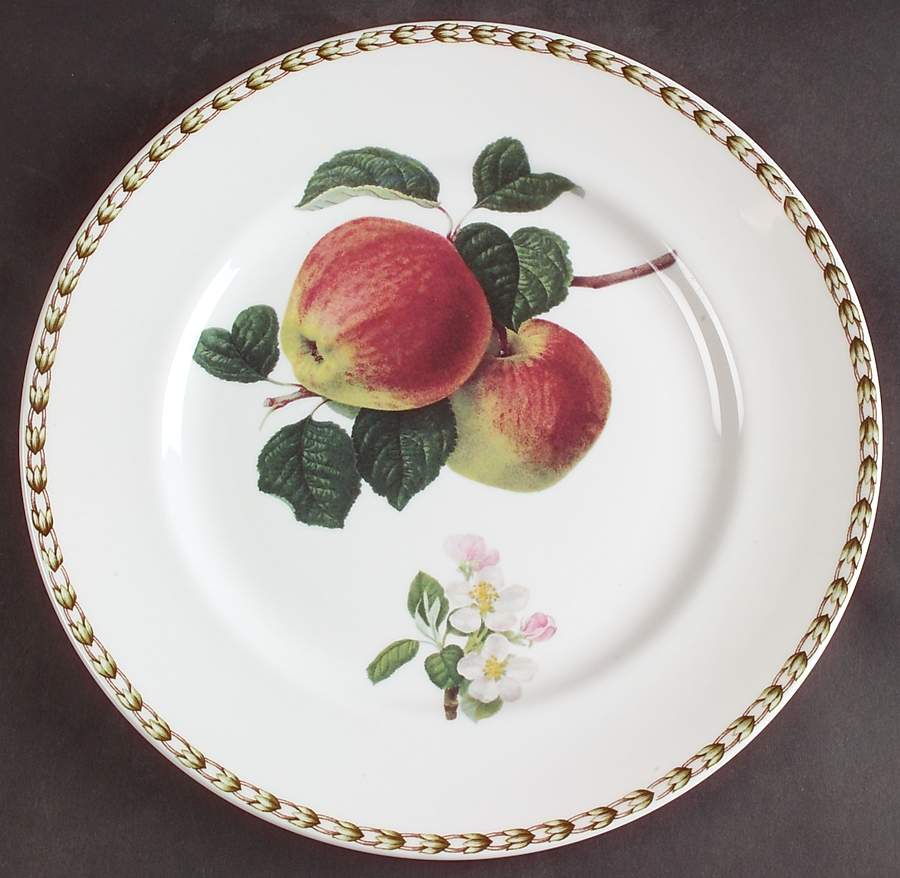 Hooker's Fruit (Bone, Not Made in England) Dinner Plate by Rosina-Queens-1