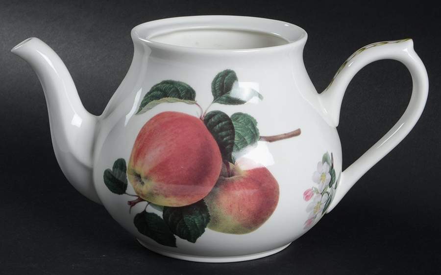 Hooker's Fruit (Bone, Not Made in England) Teapot No Lid by Rosina-Queens-1