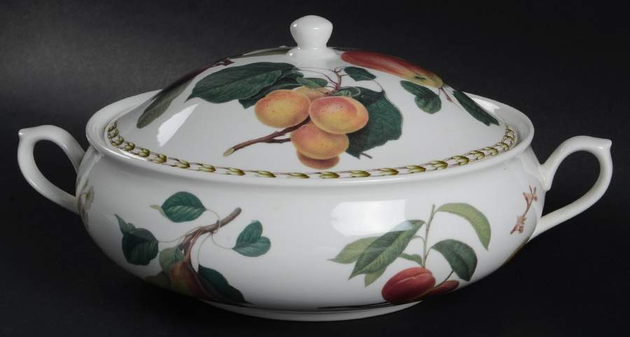 Hooker's Fruit (Bone, Not Made in England) Round Covered Vegetable by Rosina-Queens-1