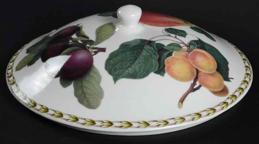 Hooker's Fruit (Bone, Not Made in England) Lid for Round Vegetable by Rosina-Queens-1