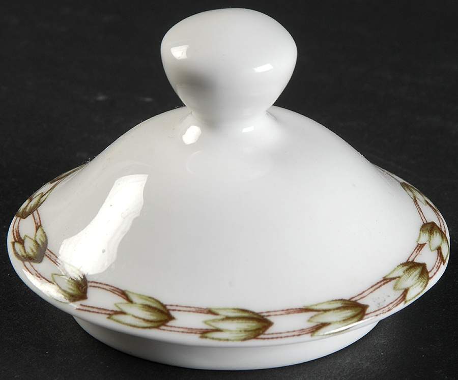 Hooker's Fruit (Bone, Not Made in England) Lid for Sugar Bowl by Rosina-Queens-1