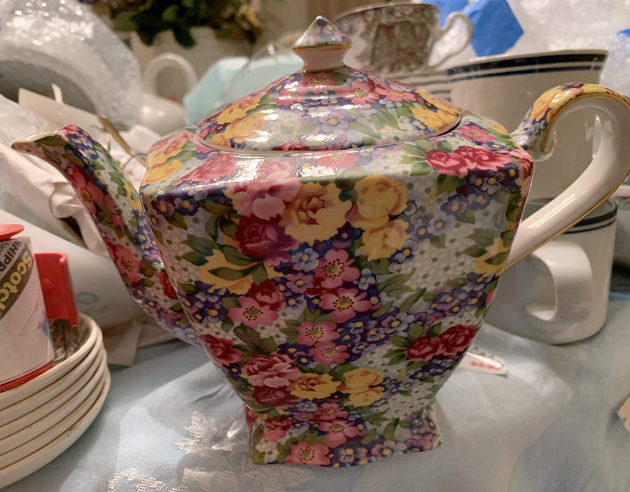 Julia (Earthenware, Circa 1995) Teapot & Lid by Royal Winton-1